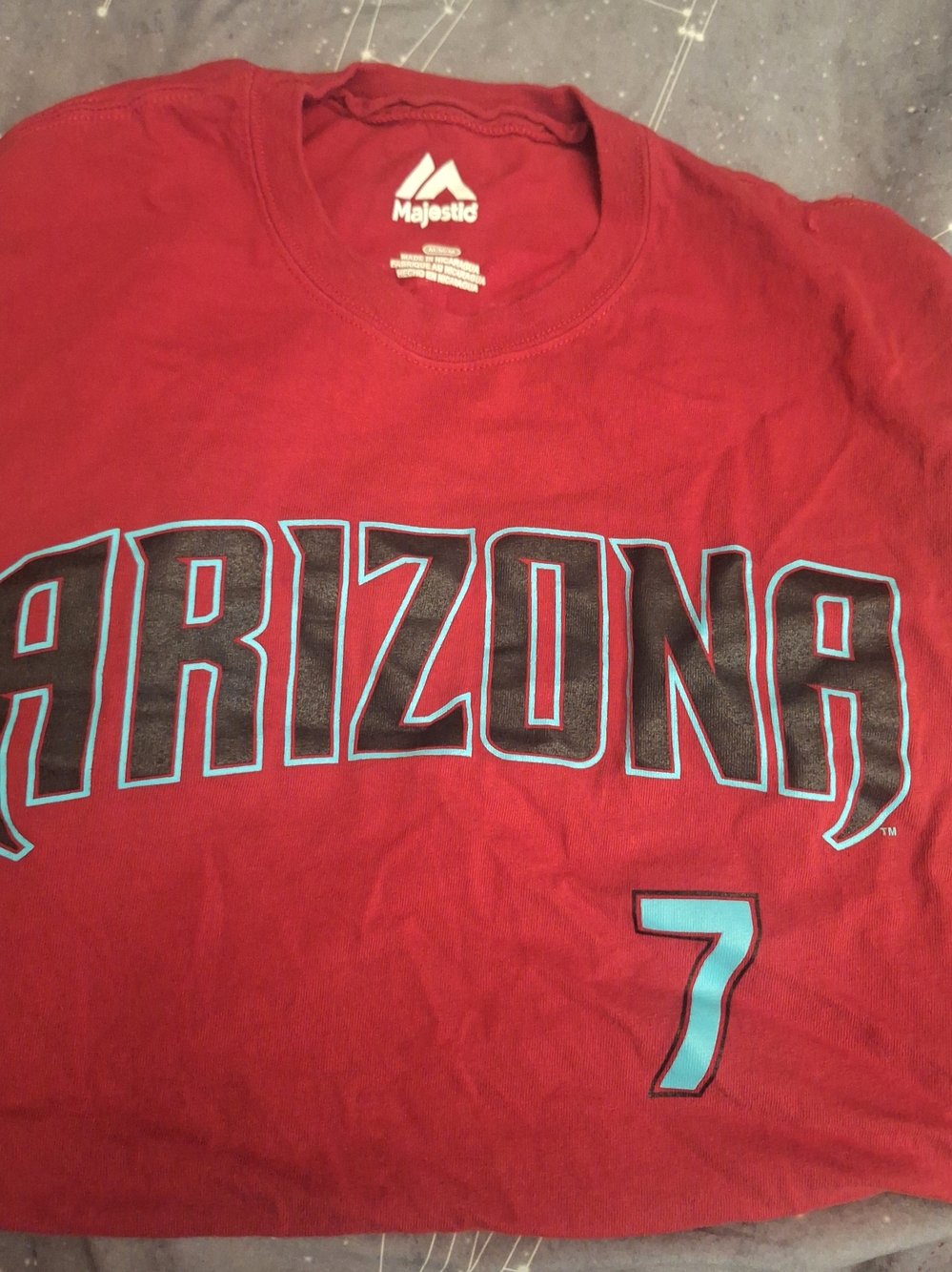 Majestic Kids' Arizona Red Graphic Tee